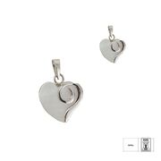 Pandantiv argint sidef inima Thia