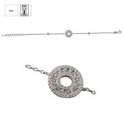 Bratara argint cerc zirconii Thia