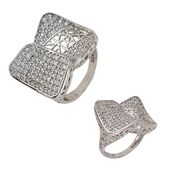 Inel argint masiv zirconii marimea 54