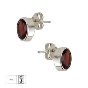 Cercei argint cu granate Galellea