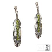 Pandantiv argint peridot Yara