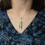 Pandantiv argint peridot Yara