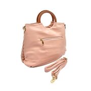 Poseta Vera din piele ecologica roz