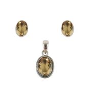 Set argint citrin Kazia