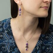 Set argint ametist si turcoaz purpuriu Keziah