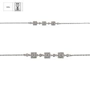 Bratara argint eleganta zirconii patrate Giselle