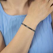 Bratara argint snur cu hematite Imani