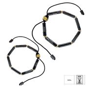 Bratara argint snur cu hematite Imani