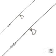 Bratara argint inima si coronita Sheila