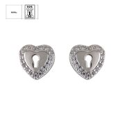 Cercei argint inimioara Eternite