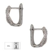 Cercei argint infinit cu tortita Gisela