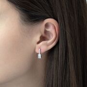 Cercei argint eleganti Salome cu zirconiu