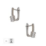 Cercei argint eleganti Salome cu zirconiu