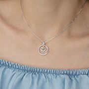 Lant argint cu pandantiv inima