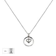 Lant argint cu pandantiv inima