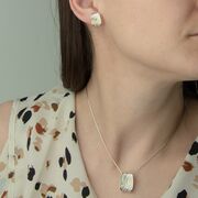 Set argint elegant bicolor Inma