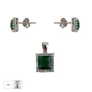 Set argint Charo cu zirconiu patrat