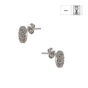 Cercei argint mici Zendi cu zirconiu alb