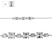 Bratara argint zirconii patrate Thia