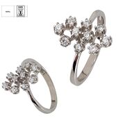 Inel argint elegant zirconii Thia marimea 58