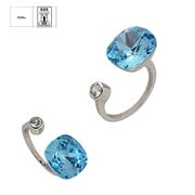 Inel argint crystal reglabil Thia