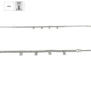 Bratara argint semitennis Thia