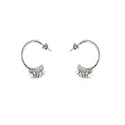 Cercei argint rontuzi cu stelute Thia