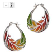 Cercei argint deosebiti cu email Thia