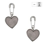 Cercei argint inima cu email Thia