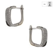 Cercei argint patrati cu zirconiu Thia