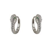 Cercei argint  sarpe cu zirconiu Thia