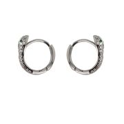 Cercei argint  sarpe cu zirconiu Thia