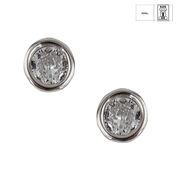 Cercei argint mici Thia solitaire