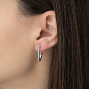 Cercei argint eleganti Thia cu zirconiu