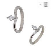 Inel argint delicat zirconii Thia marimea 56