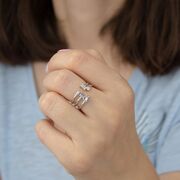 Inel argint zirconii reglabil Thia