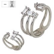 Inel argint zirconii reglabil Thia