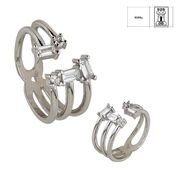 Inel argint zirconii reglabil Thia