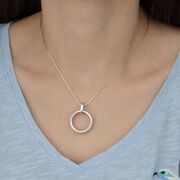 Pandantiv argint cercuri Thia