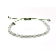Bratara argint snur aquamarin Thia