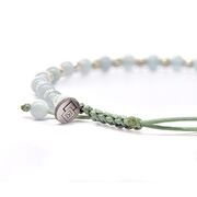 Bratara argint snur aquamarin Thia