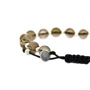 Bratara argint snur cuart fumuriu Thia