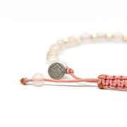 Bratara argint 925 Thia snur Cuart roz