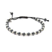 Bratara argint snur hematite Thia