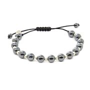 Bratara argint snur hematite Thia