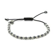 Bratara argint snur hematite fatetate Thia