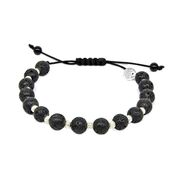 Bratara argint snur lava Thia