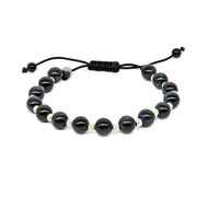 Bratara argint snur ochi de pisica Thia