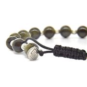 Bratara argint snur ochi de pisica Thia