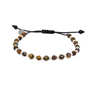 Bratara argint snur ochi de tigru Thia